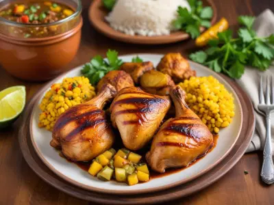 Poulet jerk jamaïcain épicé