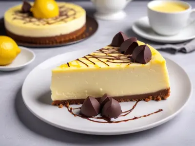 Cheesecake au citron et chocolat blanc