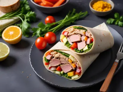 Wrap Fraîcheur au Thon et Crudités