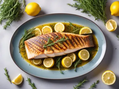 Barramundi Grillé au Citron et aux Herbes