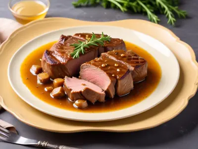 Rôti de Veau au Miel et à la Moutarde