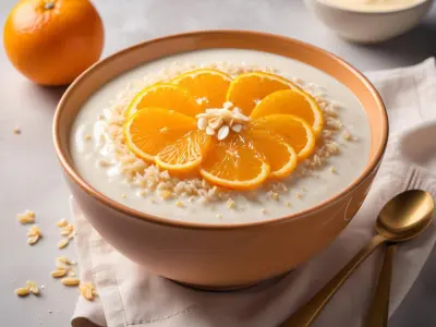 Riz au lait à la vanille et zeste d’orange
