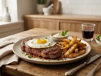 Steak à cheval et ses frites croustillantes au Air Fryer