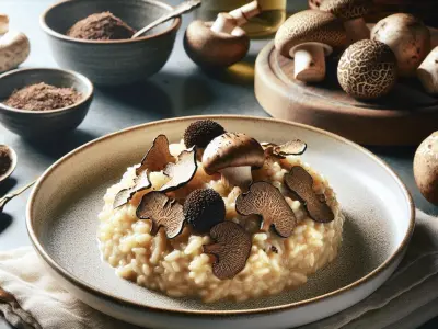 Risotto aux cèpes et truffe d'hiver