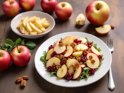 Salade de Chou Rouge Croquante aux Pommes et Noix