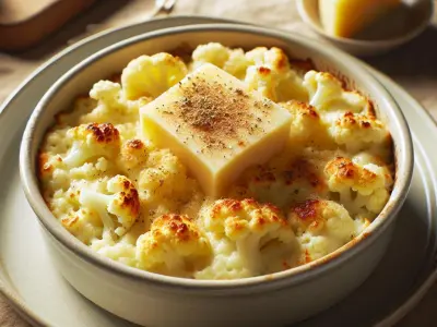 Gratin de chou-fleur au comté et noix de muscade