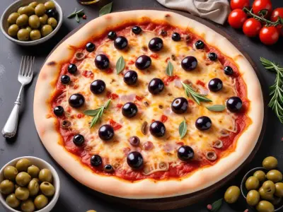 Pizza Napolitaine aux Anchois, Olives et Câpres