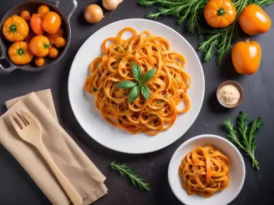 Tagliatelles de carottes marinées