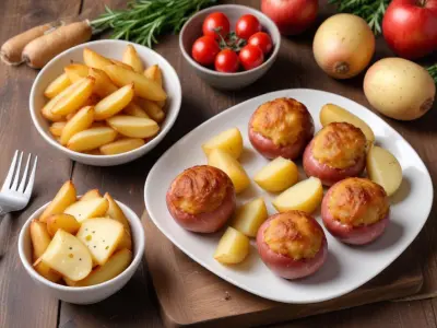 Pommes de Terre Farcies à la Chair à Saucisse et au Fromage