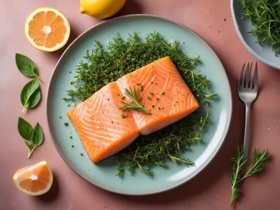 Pavé de Saumon Croustillant aux Herbes Fraîches