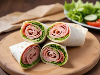 Wraps au Jambon Frais et Concombre