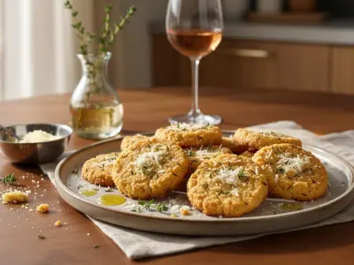 Sablés croustillants au parmesan et thym