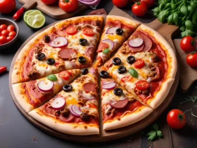 Pizza Mexicaine au Bœuf Épicé