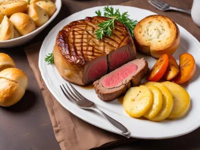Filet mignon en croûte aux champignons