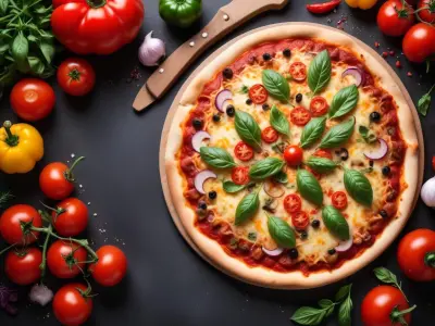 Pizza Maison aux Légumes de Saison