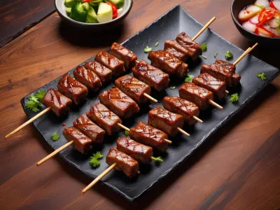 Brochettes de bœuf façon yakitori