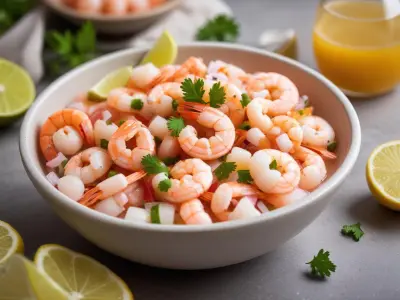 Ceviche de crevettes aux agrumes
