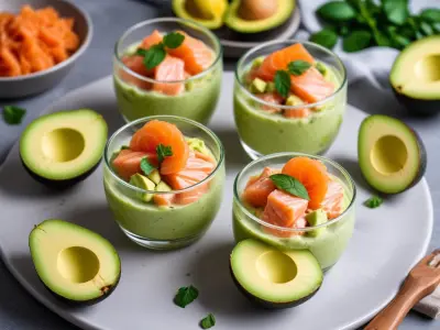 Verrines Fraîcheur au Saumon et Avocat Citronné