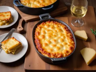Gratin de pâtes crémeux à la raclette