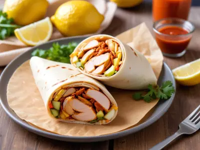 Wrap au Poulet Cajun et Sauce Ail-Citron