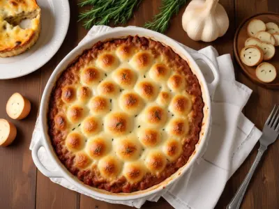 Gratin Fondant à la Viande Hachée et Champignons