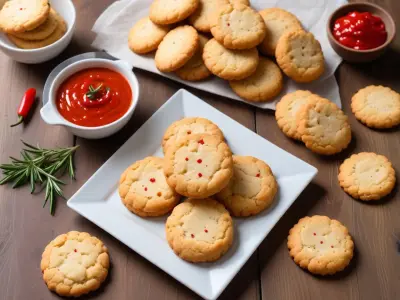 Cookies salés au chèvre et piment d'Espelette