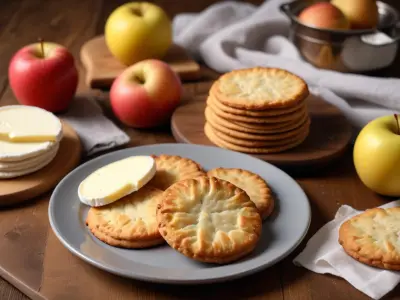 Cookies salés au camembert et aux pommes