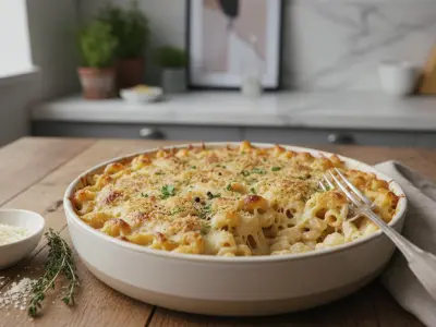 Le Gratin de Coquillettes Ultra-Crémeux au Parmesan