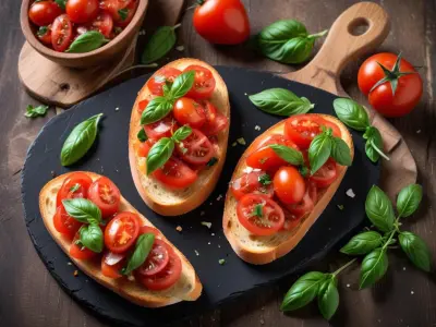 Bruschetta Estivale Tomate-Basilic
