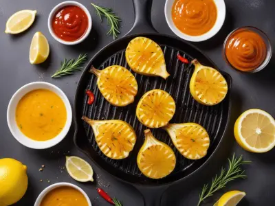 Artichauts grillés sauce citronnée