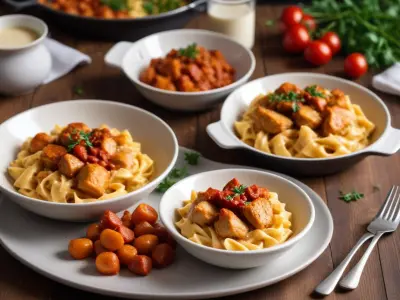 Pâtes au Poulet et Chorizo à la Crème