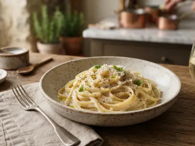 Linguine Cacio e Pepe authentiques