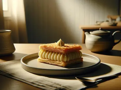 Mille-feuilles à la crème pâtissière