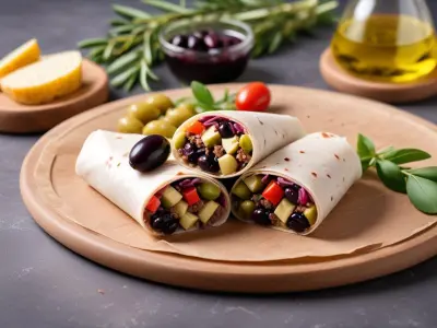 Wrap au Thon, Olives et Tapenade