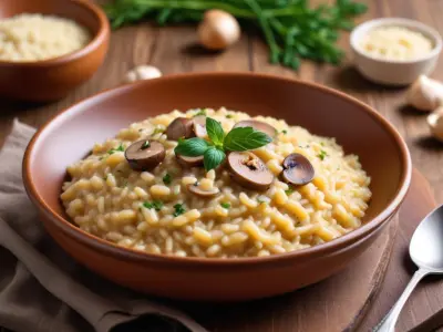 Risotto Crémeux aux Champignons