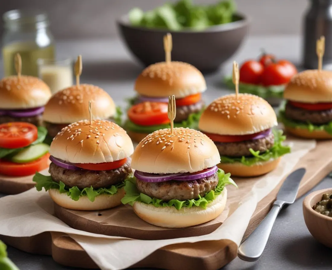 Mini-burgers de légumes printaniers