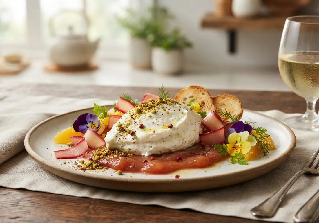 Nuages de Pastèque et Feta givrée au Basilic et Poivre de Timut