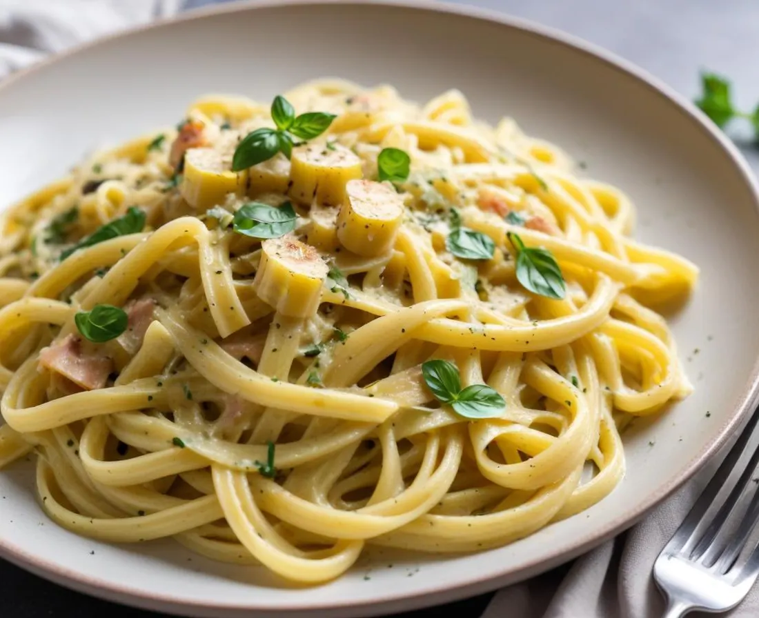 Courgettes Carbonara Légères