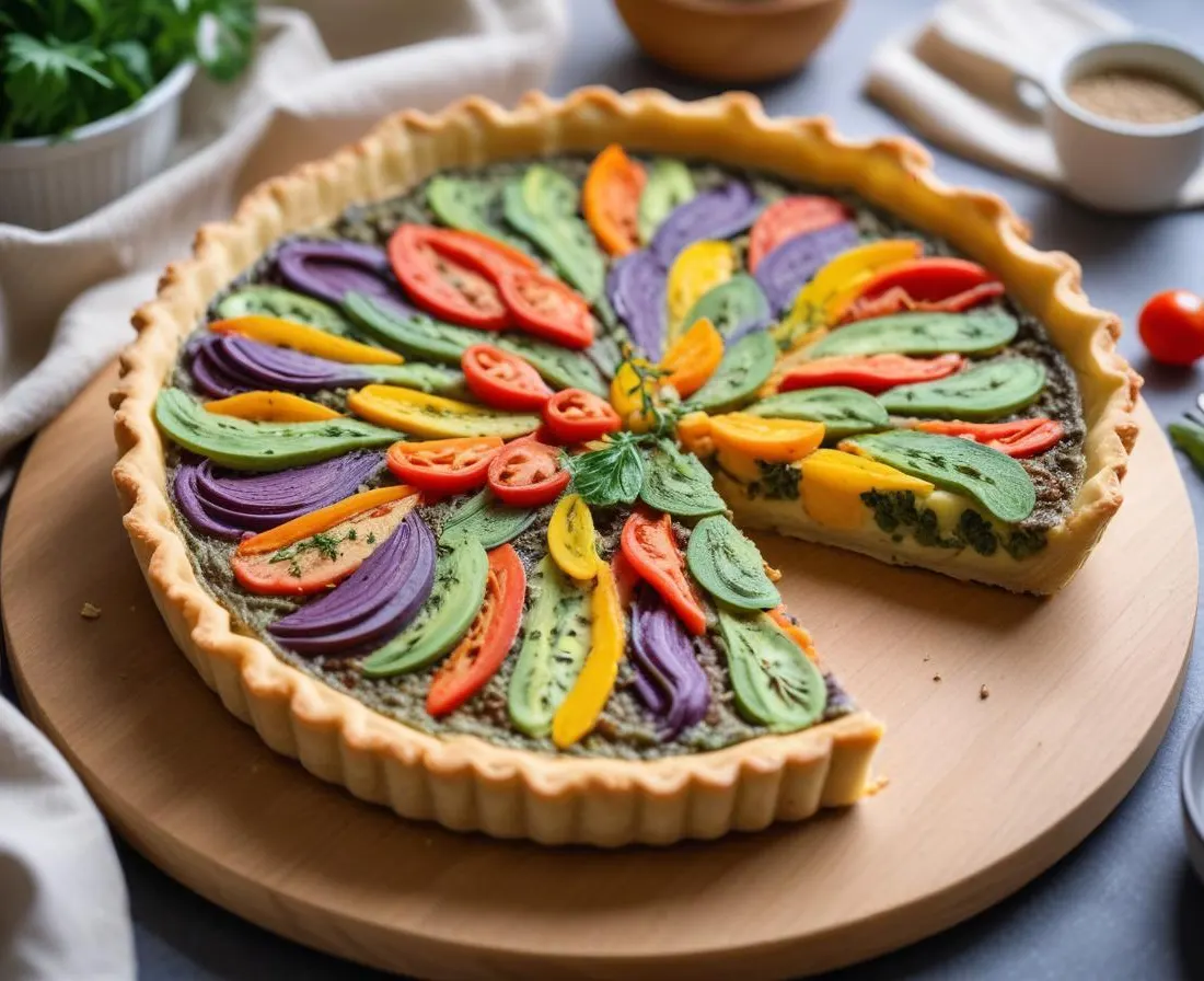 Tarte printanière aux légumes frais