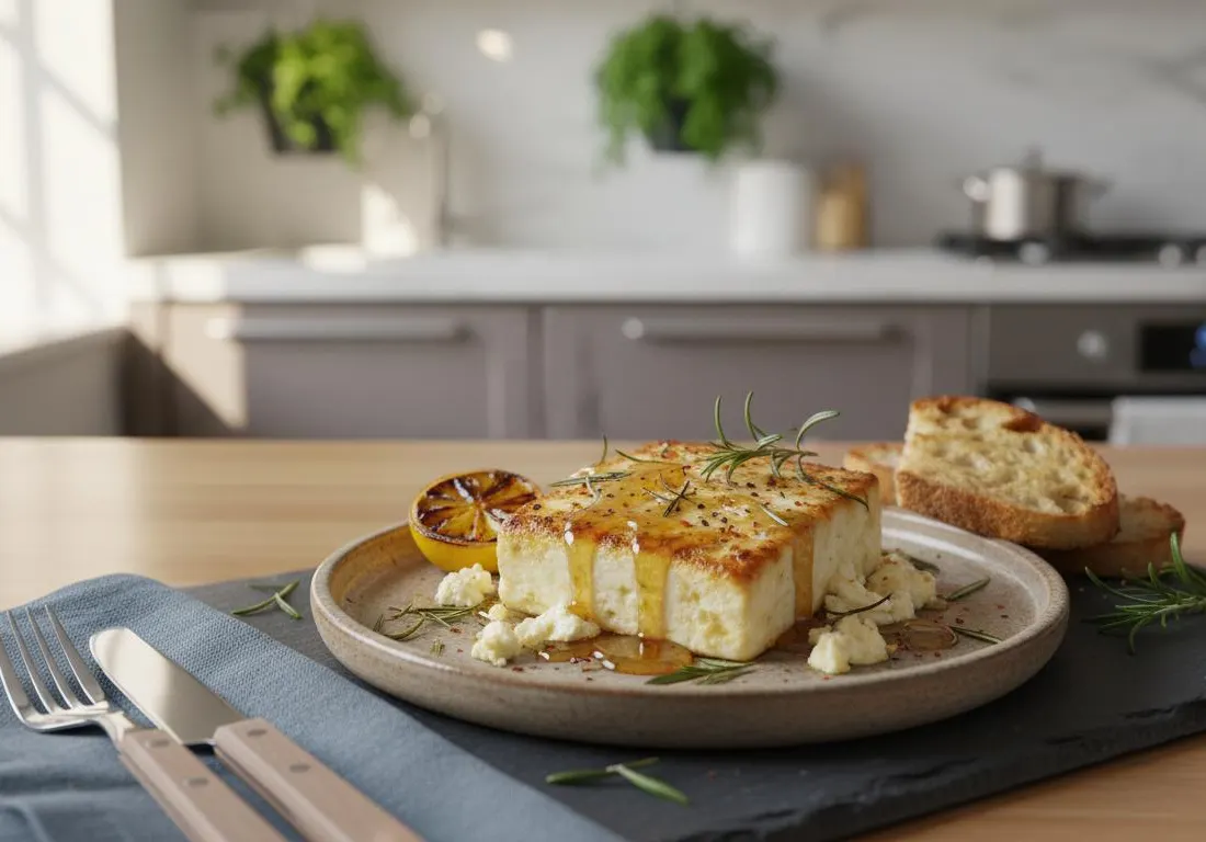 Feta Rôtie au Miel et Romarin