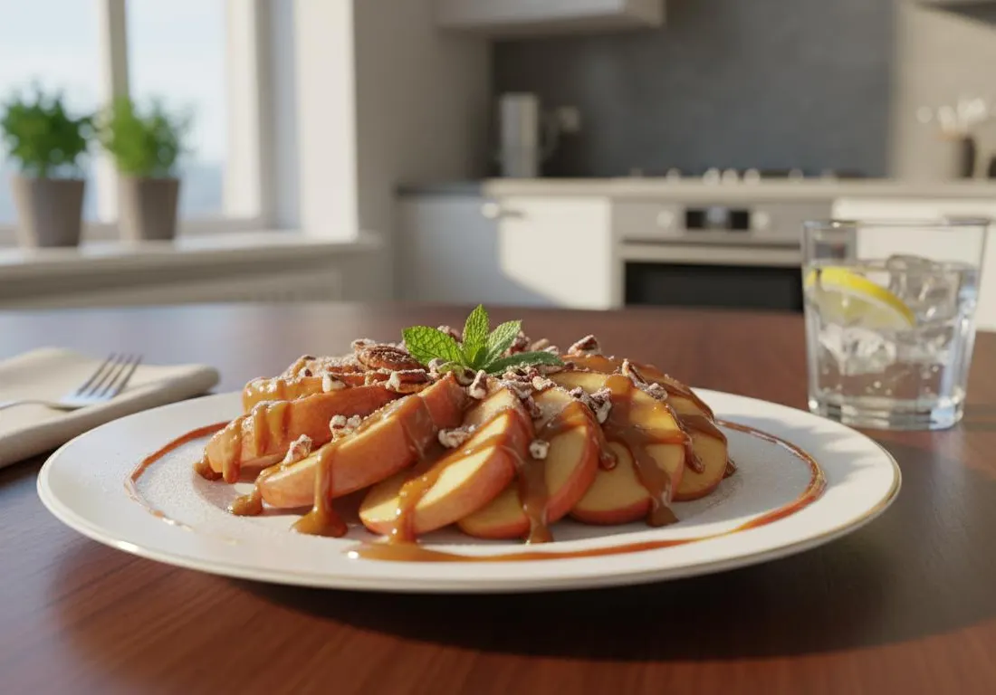 Délice de Pomme au Caramel de Dattes Sans Cuisson