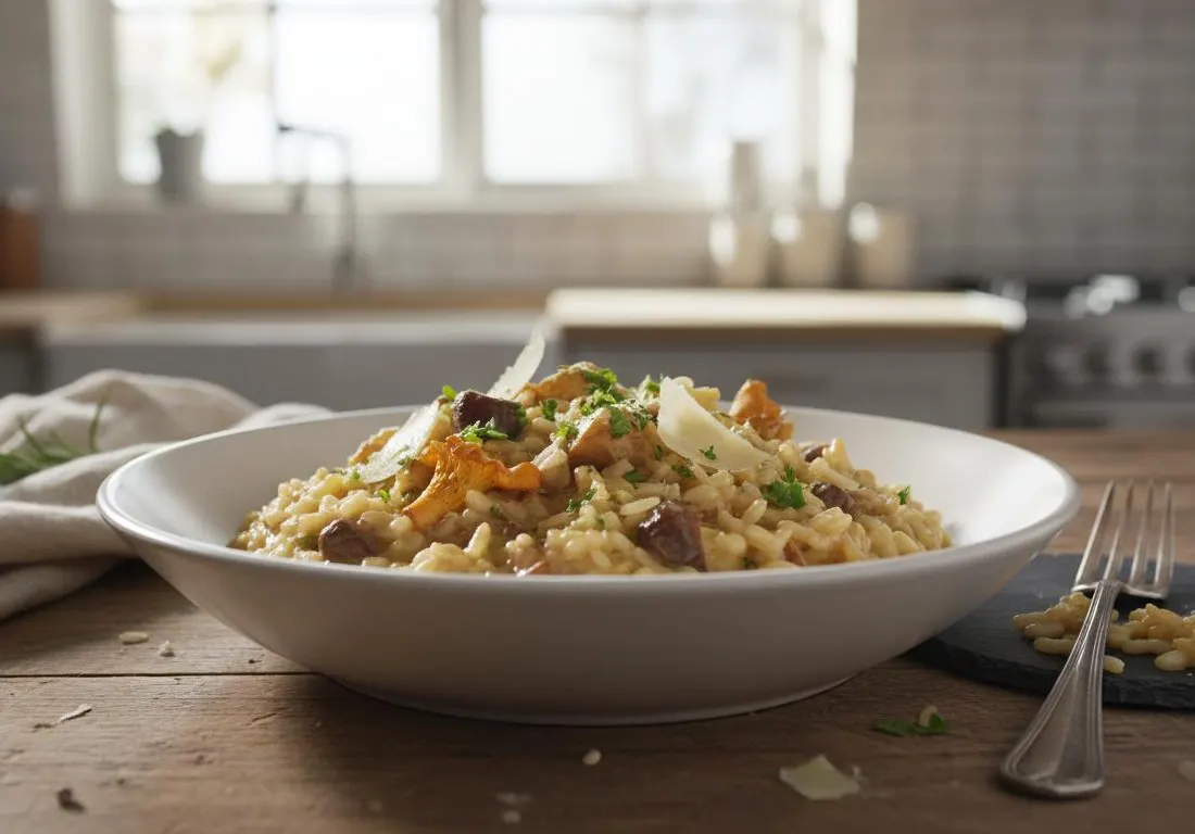 Risotto Onctueux aux Champignons des Bois