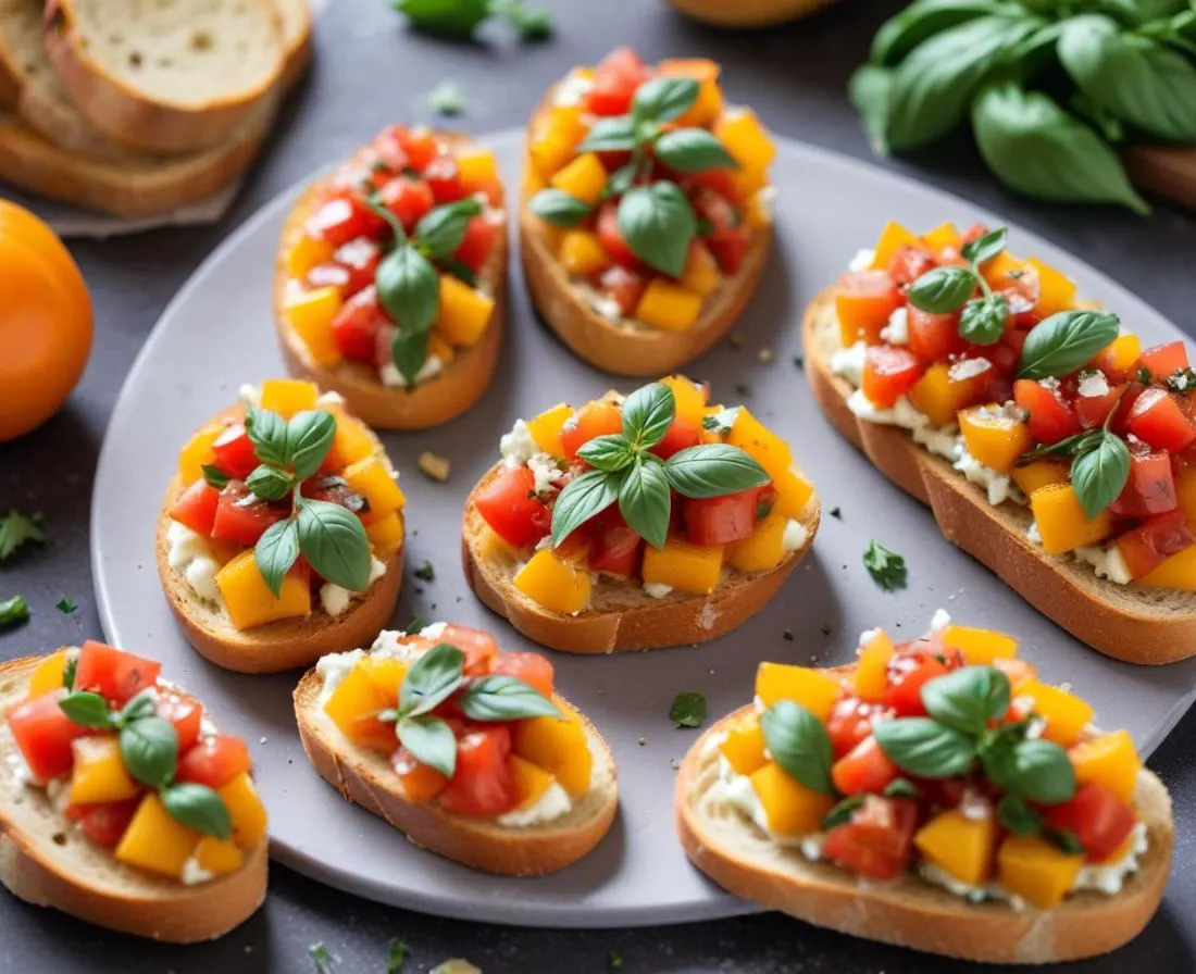 Bruschetta à la courge et gorgonzola