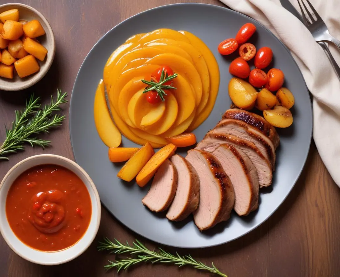 Sauté de Porc aux Poivrons et Purée de Pommes de Terre