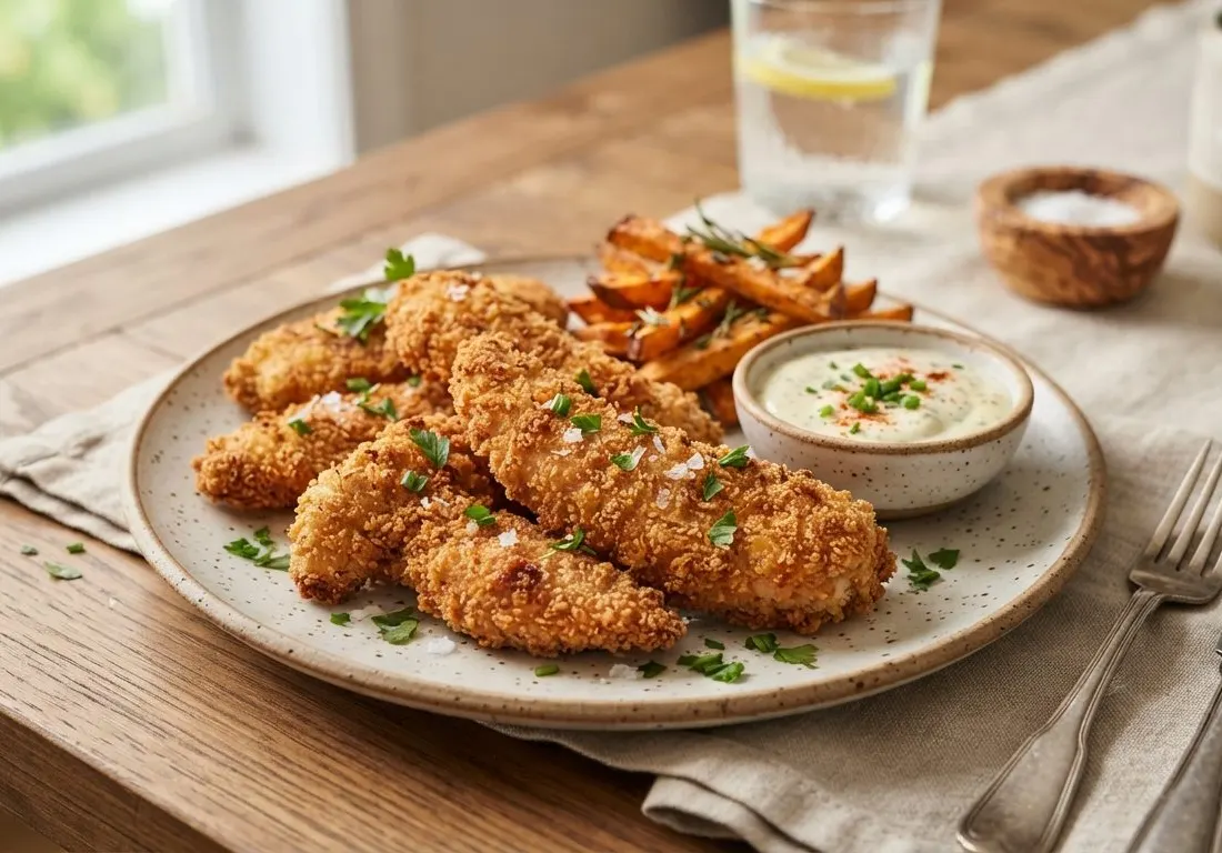 Tenders de Dinde Croustillants au Air Fryer