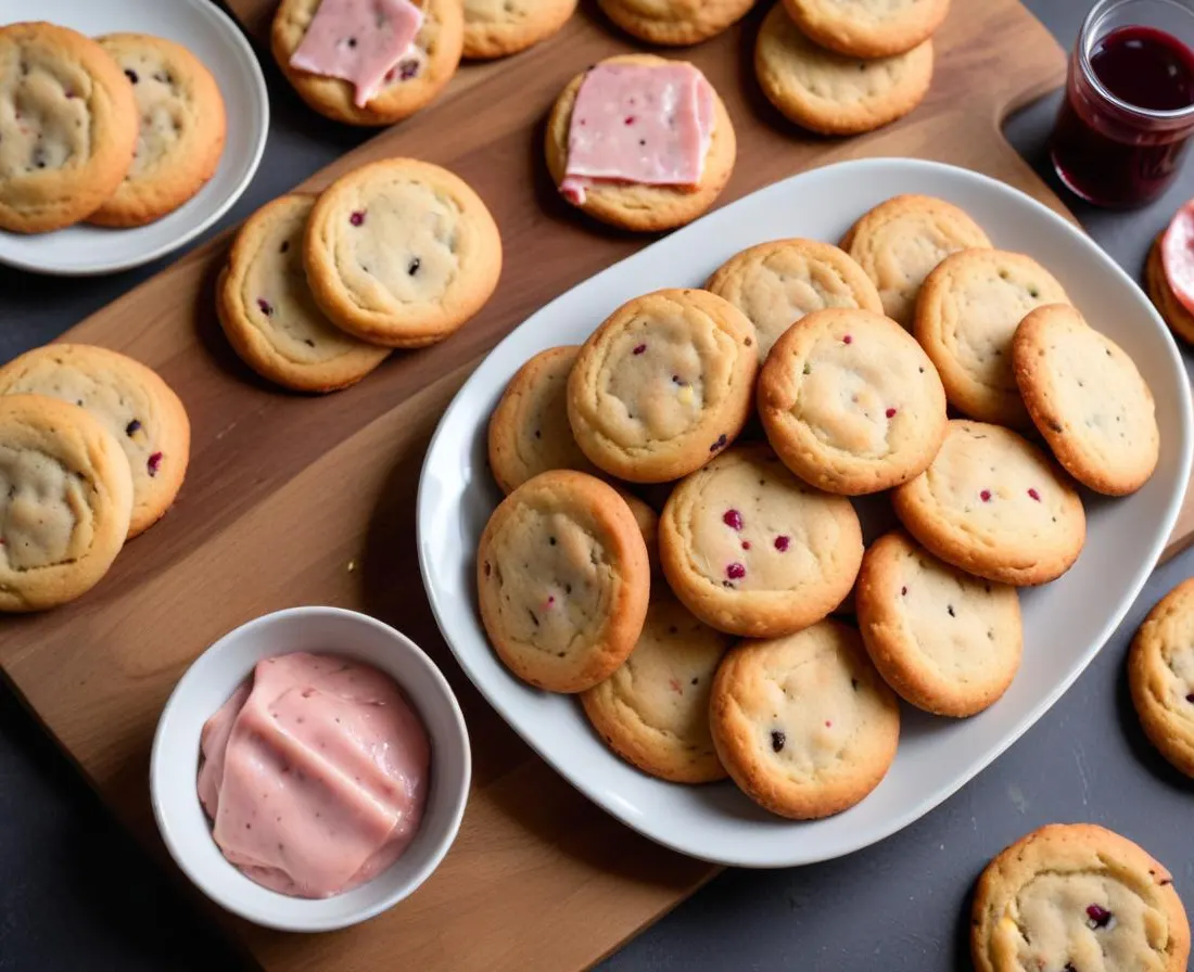 Cookies Salés au Jambon Cru et Origan