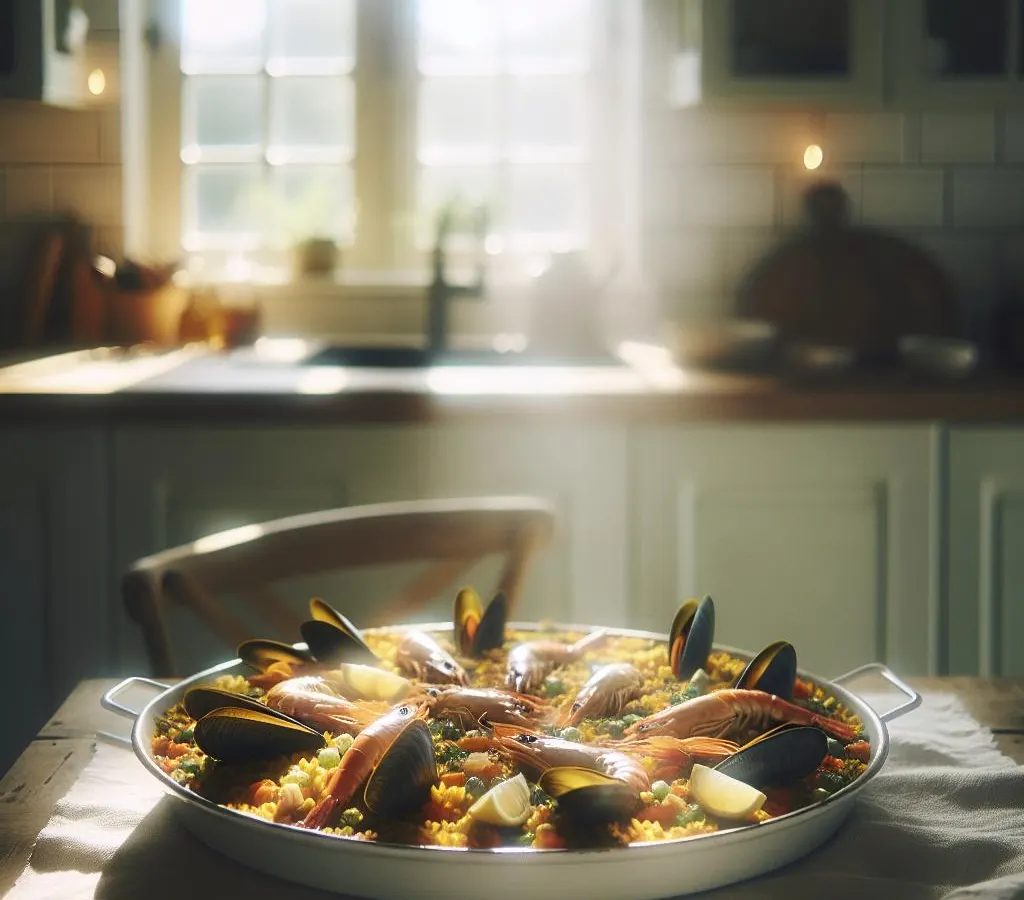 Paella aux fruits de mer