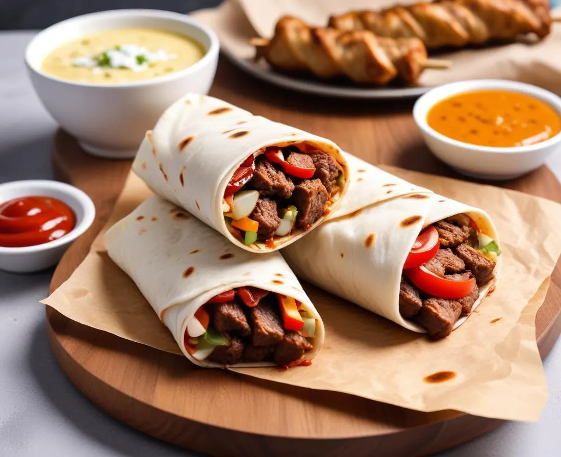 Wrap au Bœuf Façon Kebab et Sauce Blanche