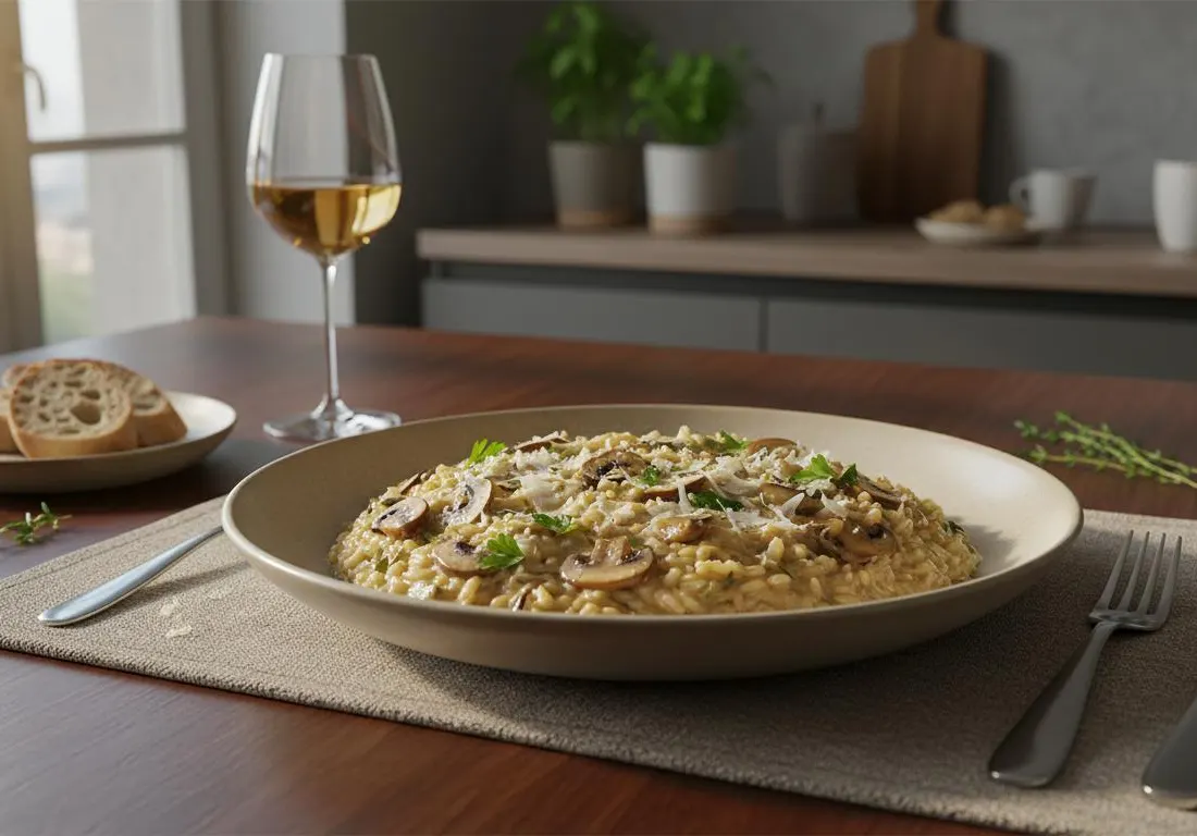 Risotto Onctueux aux Champignons de Paris