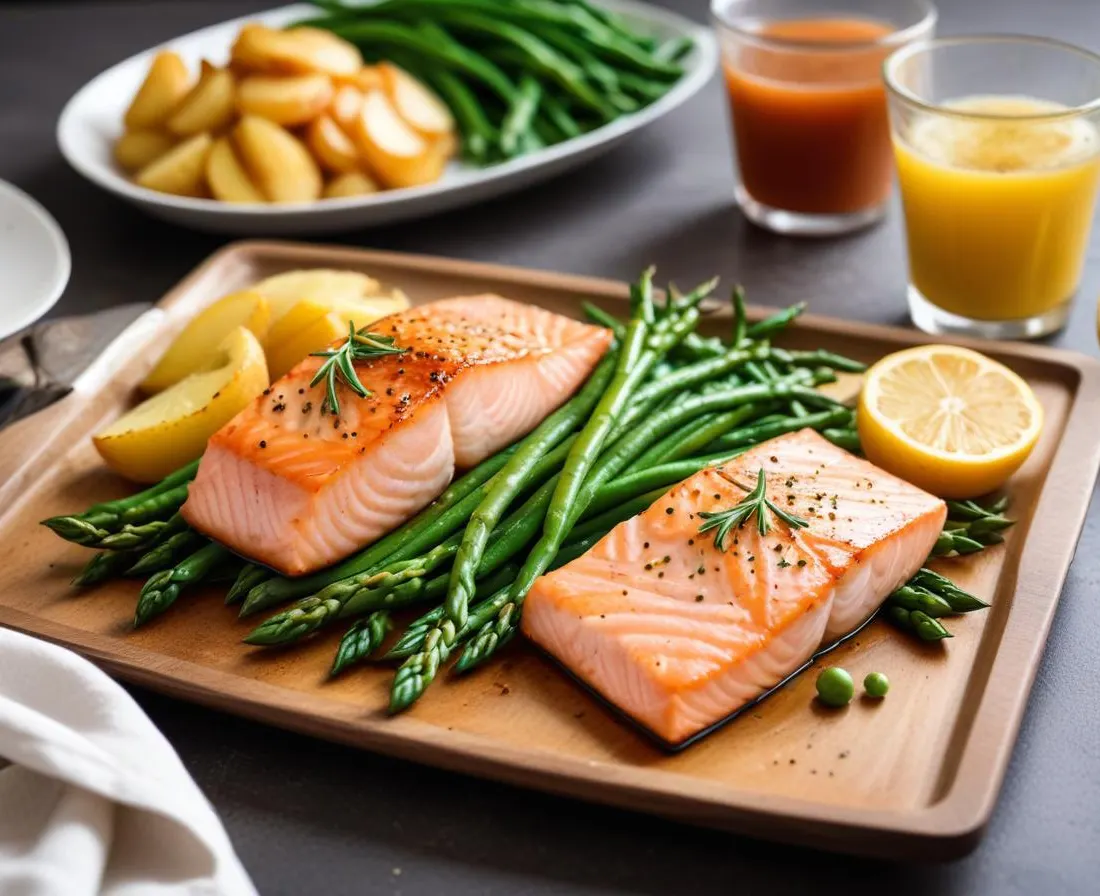 Saumon à la Plancha, Haricots Verts et Pommes de Terre Nouvelles